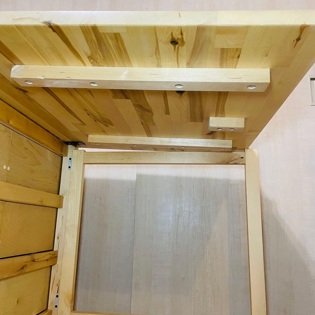 IKEA NORDEN ノールデン ダイニングテーブル 折り畳み 引き出し付き