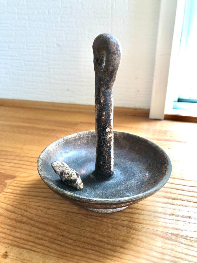 【タイ・骨董品】灯明台 灯火台 蝋燭台