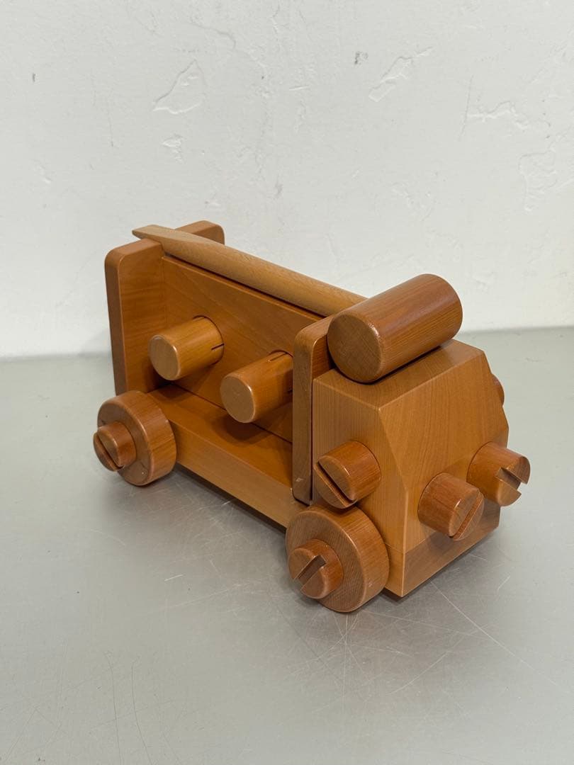 寺内定夫 木のおもちゃ4つセット あひる ひと トンカチぐるま イスとテーブル