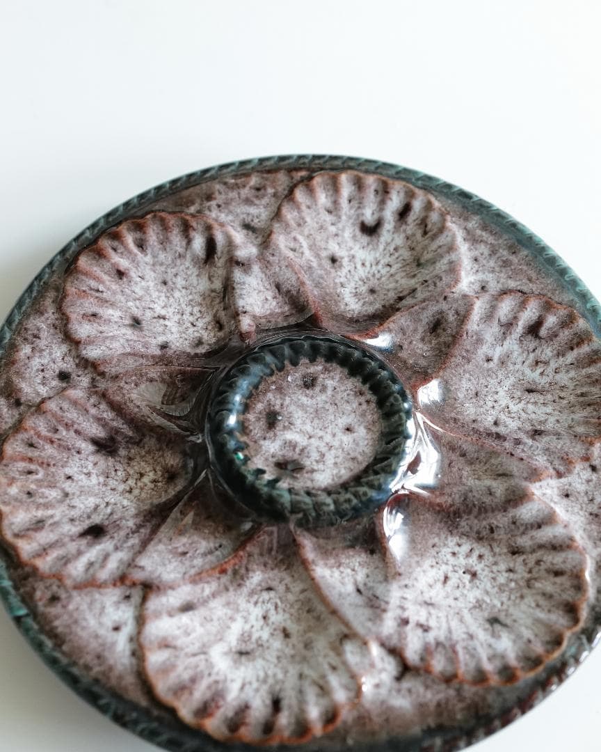 Marius Giuge (1909-1980) 制作 牡蠣用のお皿 *状態良