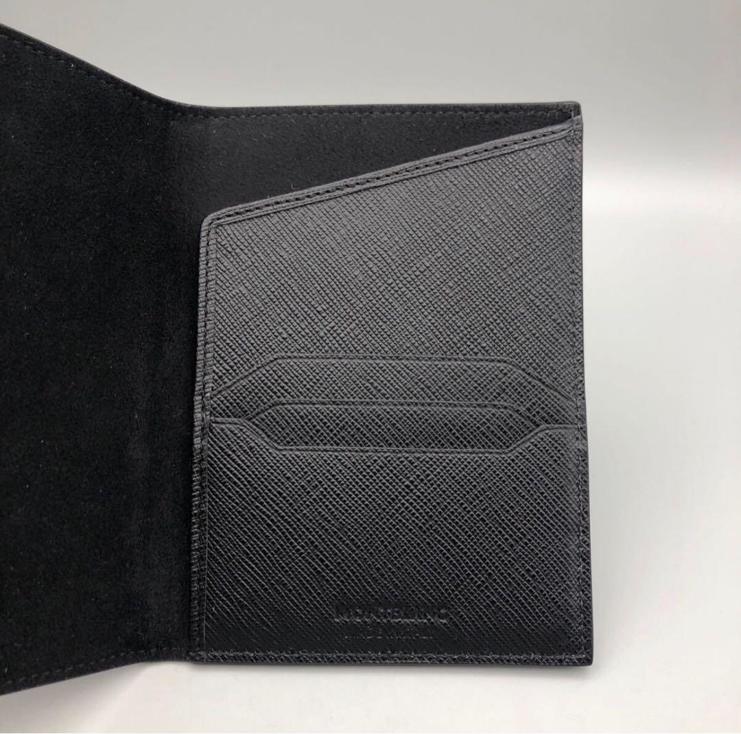 【新品未使用】MONTBLANC サルトリアルブラックパスポートケース