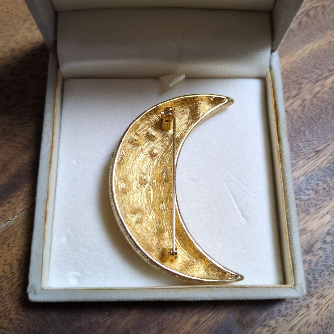 Christian Dior 月型ブローチ