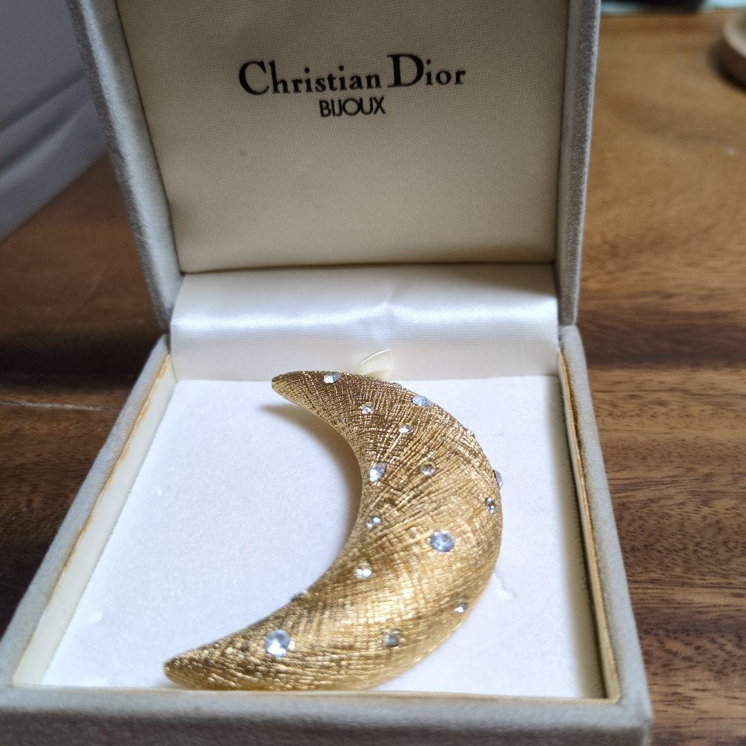 Christian Dior 月型ブローチ