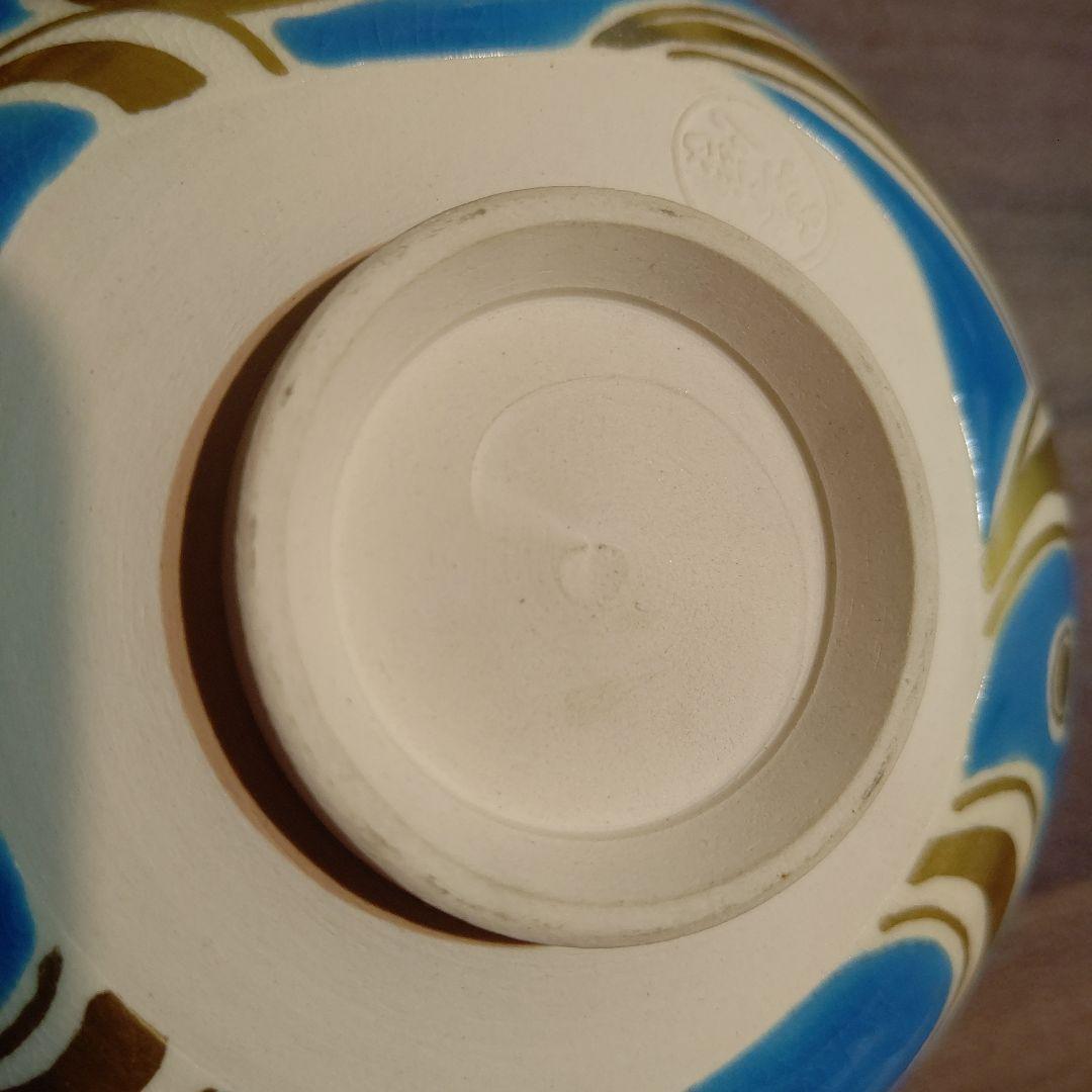 京焼　清水焼　新品未使用　抹茶茶碗　平茶碗　茶道　夏茶碗　波