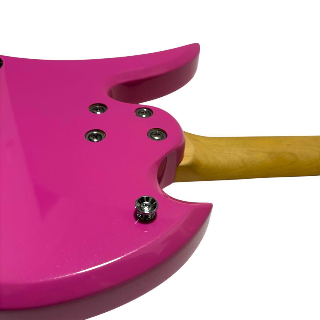 【良品】Chatting Bird エレキギター モッキンバードタイプ ピンク