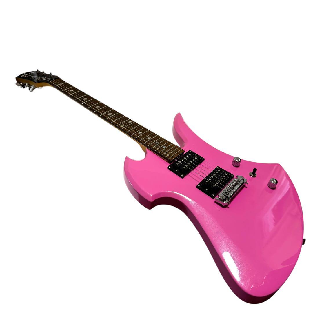 【良品】Chatting Bird エレキギター モッキンバードタイプ ピンク