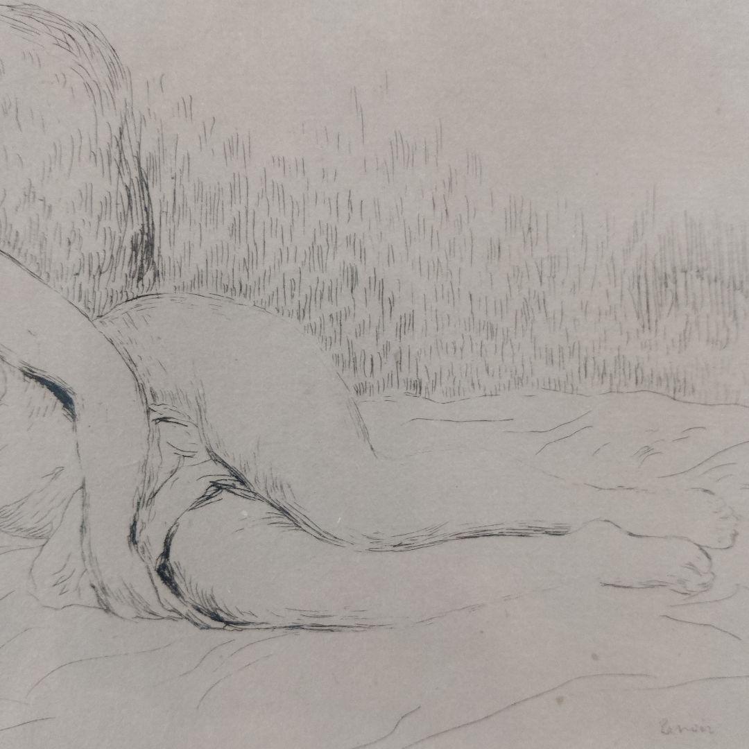 オーギュスト・ルノワールRenoir オリジナルリトグラフ『横たわる裸婦』