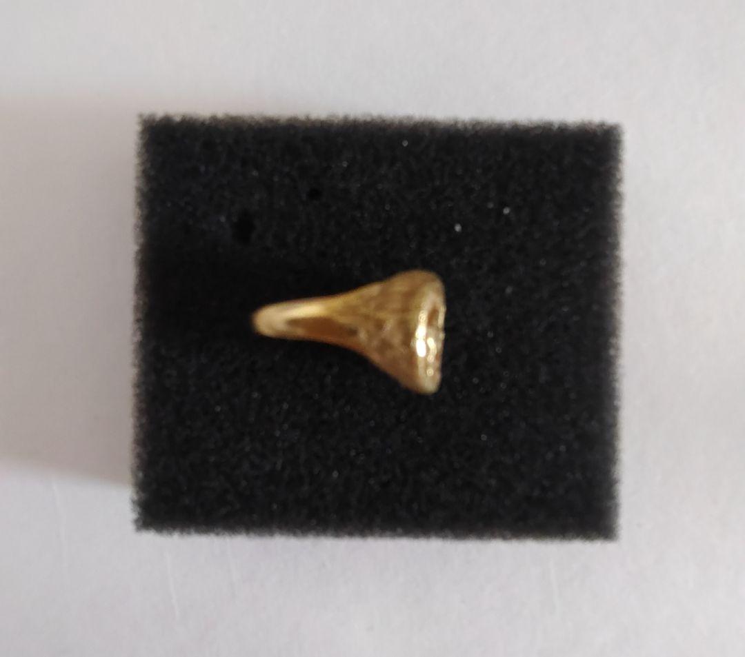 ☆アンティークK18ゴールド バッファローのリング5.6g 8号サイズ☆
