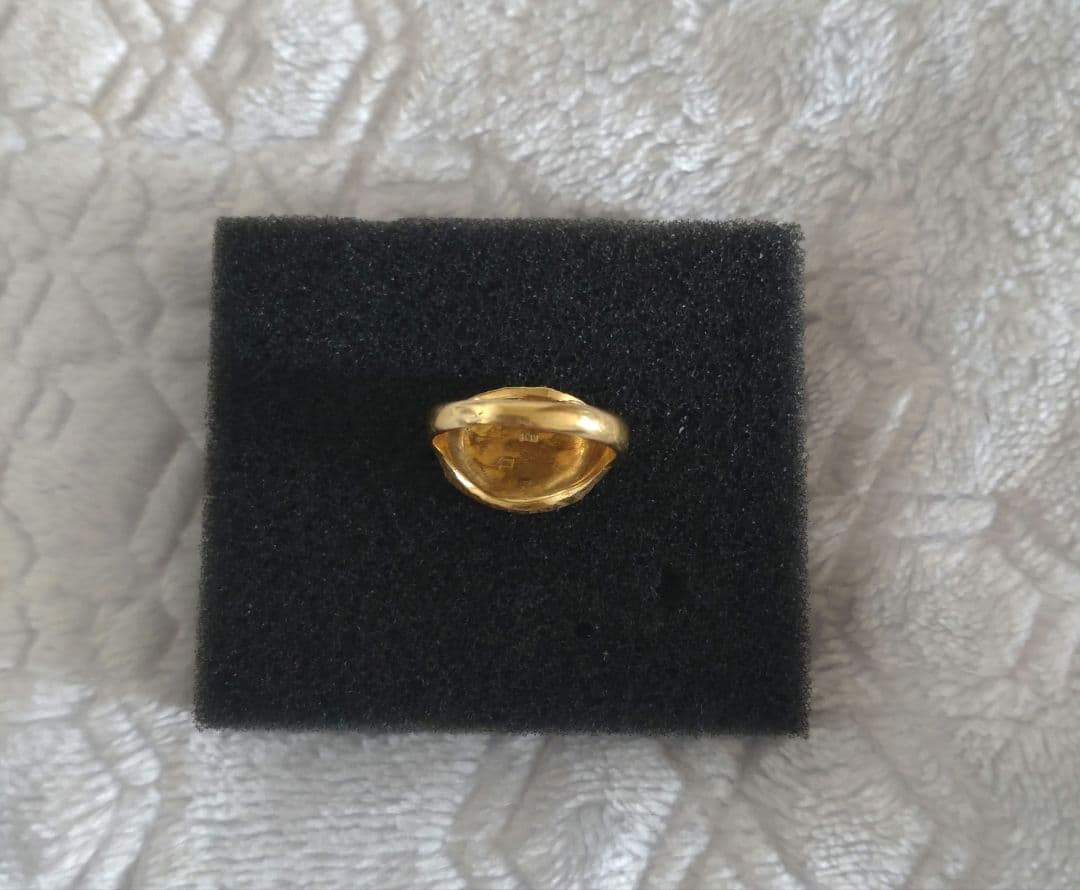 ☆アンティークK18ゴールド バッファローのリング5.6g 8号サイズ☆
