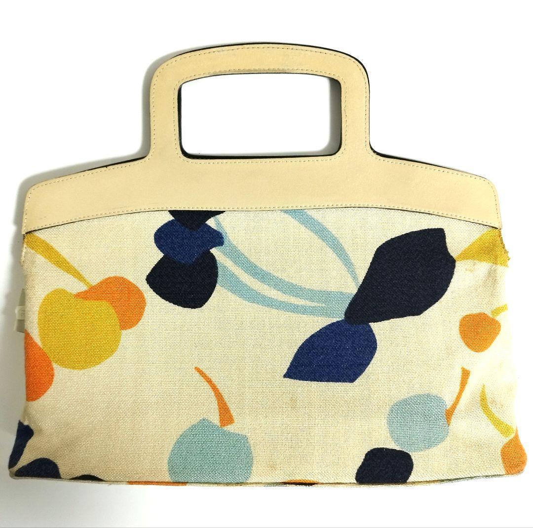 美品☆　MIUMIU　アーカイブ　リバーシブル　ハンドバッグ　正面ロゴ型押し