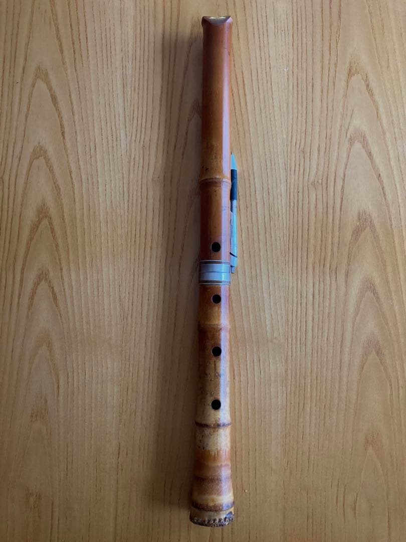 琴古流尺八　兼安洞童銘一尺八寸管