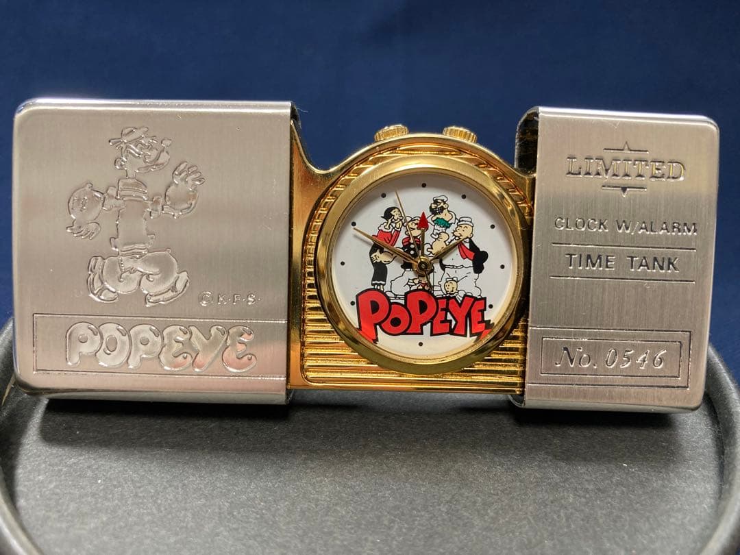 zippo ポパイ 時計　稼働中 。分解掃除済み