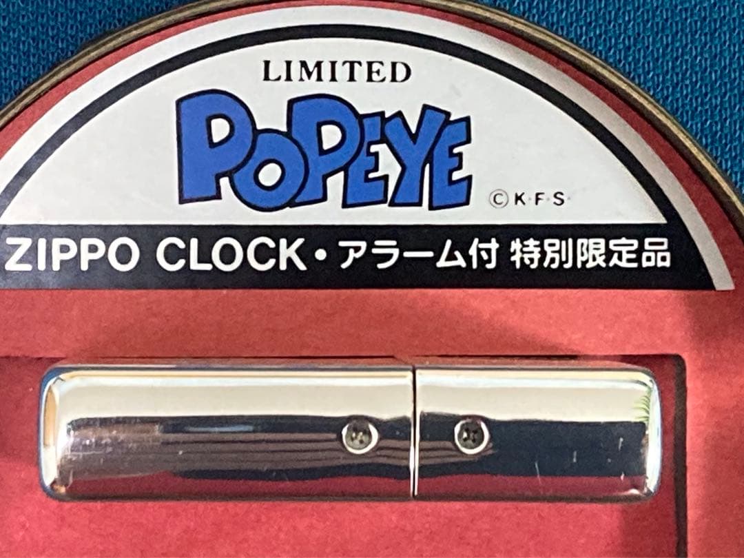 zippo ポパイ 時計　稼働中 。分解掃除済み