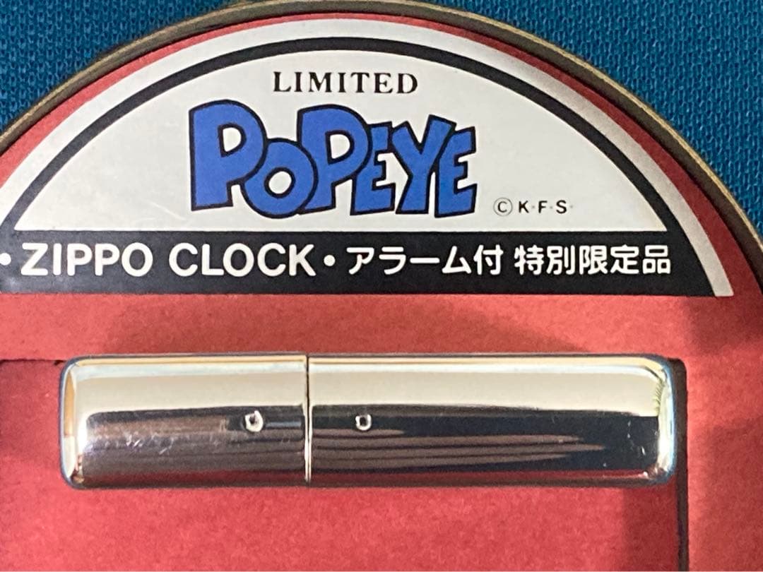 zippo ポパイ 時計　稼働中 。分解掃除済み