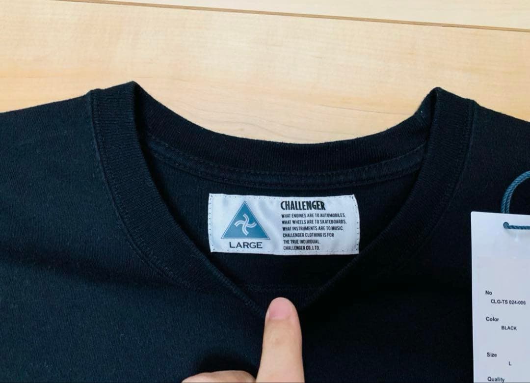 Challenger Script Tシャツ　ブラック　黒　L