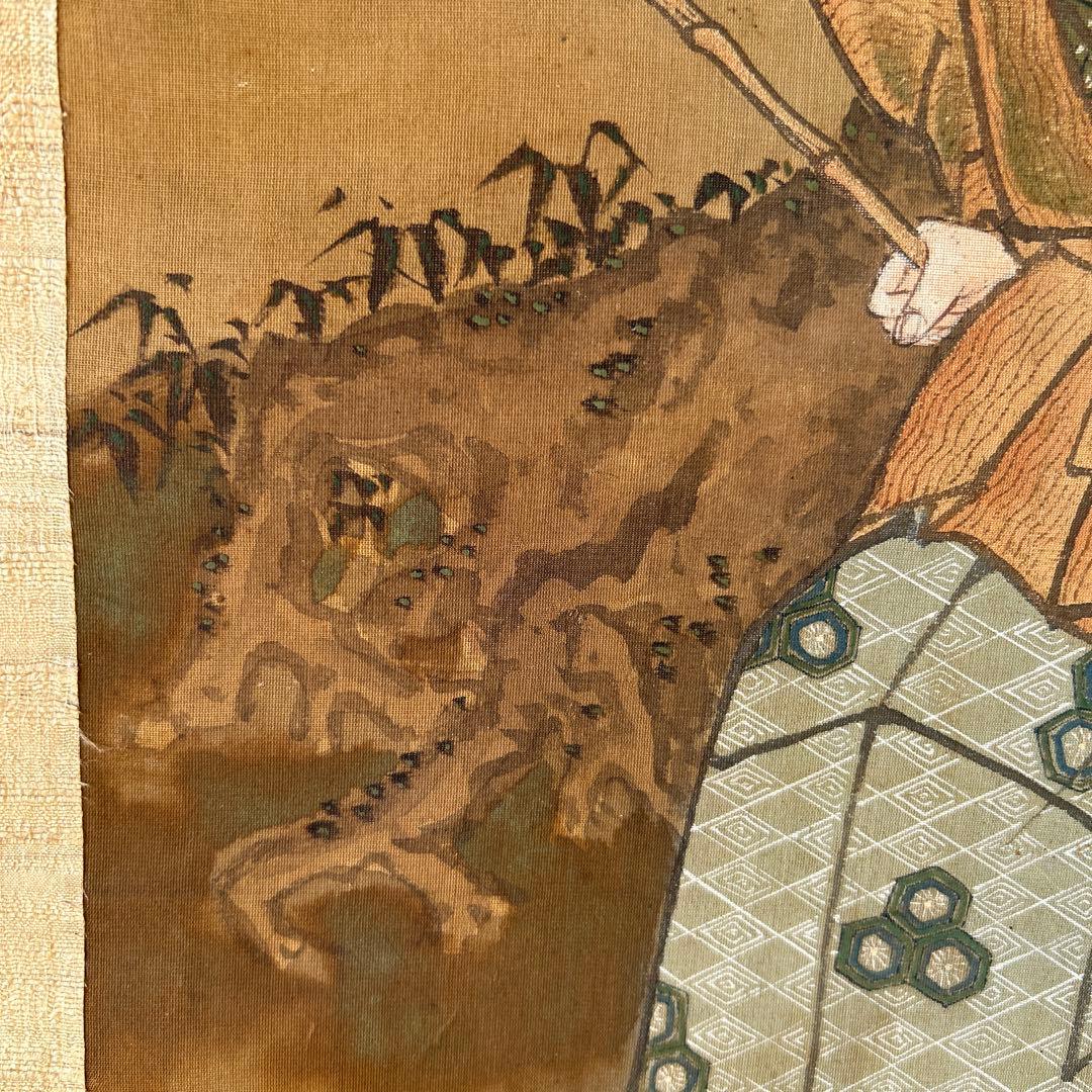 日本画掛軸　渡辺周渓