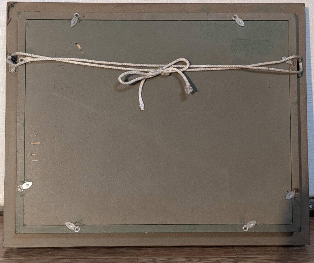 【真作】絵画　尾崎進　油彩4号　静物　バロック風の重厚な一作　X117