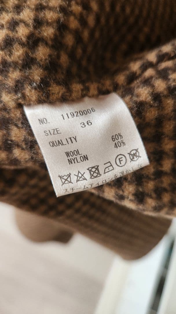 TODAYFUL オーバーチェックコート　チェスターコート　36