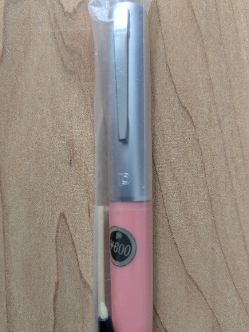 【タナぽ】未使用 PLATINUMソフトペン ピンク＋新しいインク3本付き
