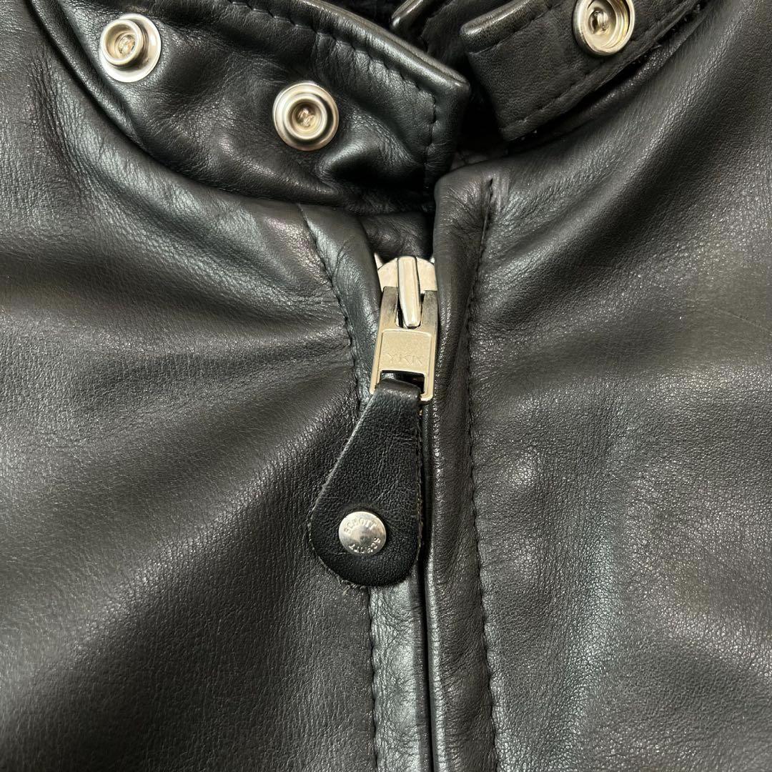 【新型 美品】ショット シングルライダース 141 レザー 36