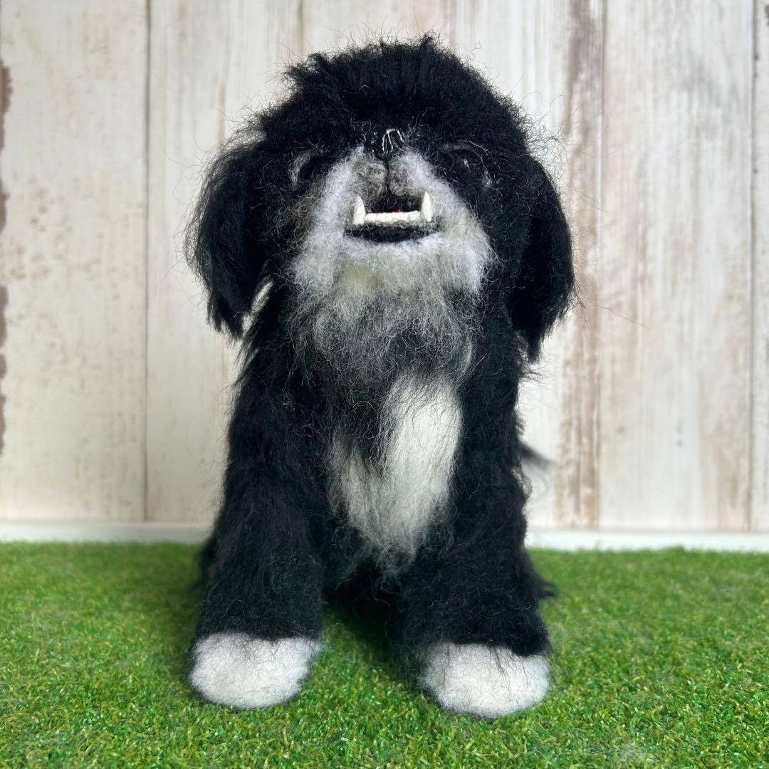 ★memeco★羊毛フェルト【ペキニーズ】犬　メモリアル　マック