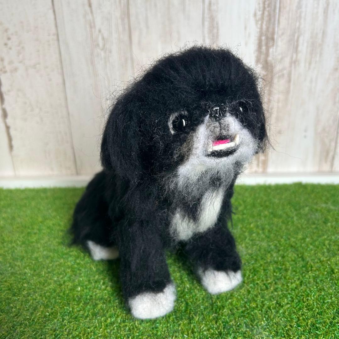 ★memeco★羊毛フェルト【ペキニーズ】犬　メモリアル　マック