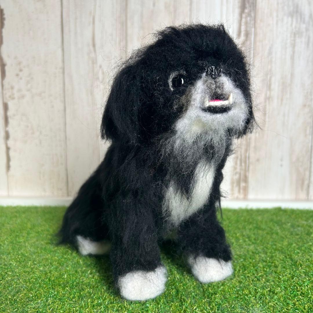 ★memeco★羊毛フェルト【ペキニーズ】犬　メモリアル　マック