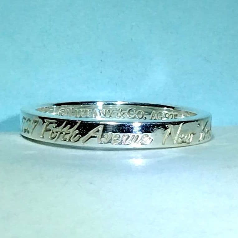 ティファニーノーツナローリング 13号　新品仕上げ　ほぼ無傷未使用に近い