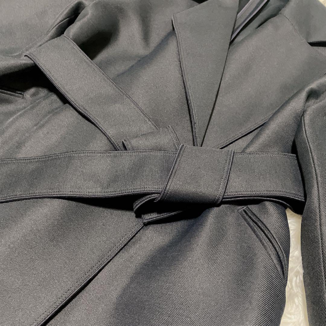 Noble トリプルクロスラフチェスターコート　ネイビー　36サイズ