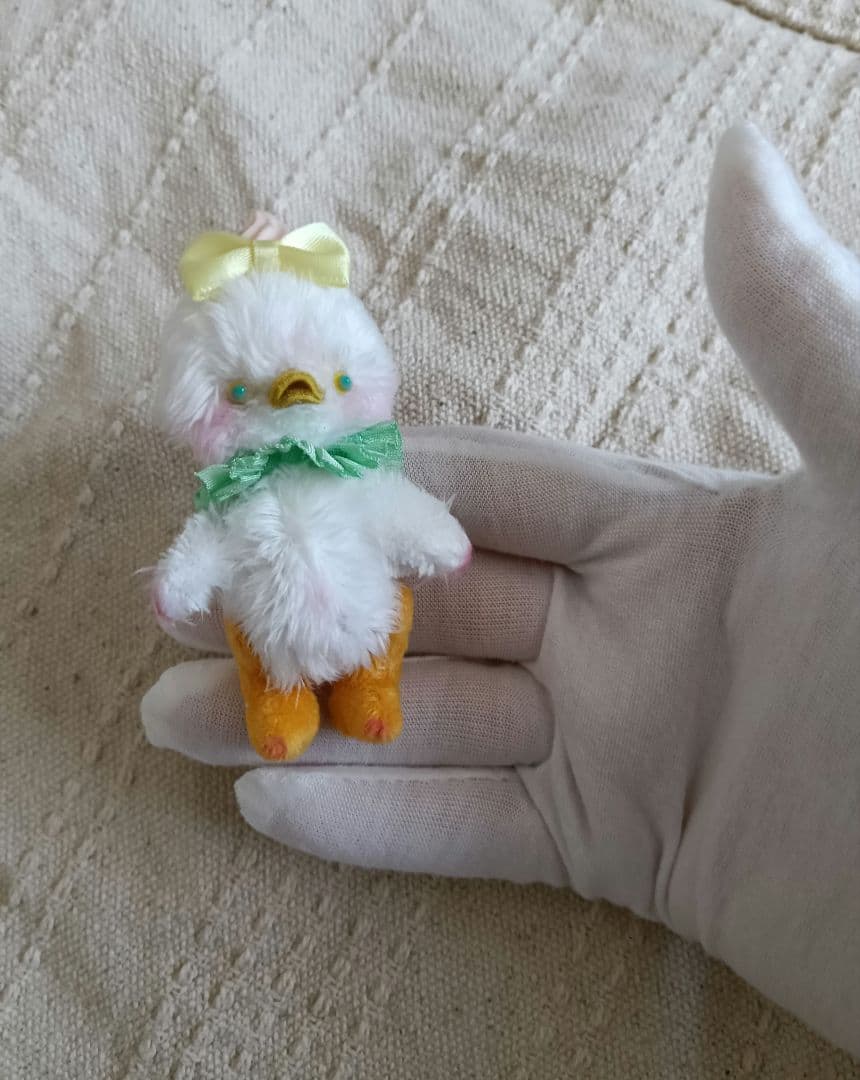 人気作家様　ヒヨコひよこあひる　ハンドメイドテディベア　ミニチュア　ぬいぐるみ