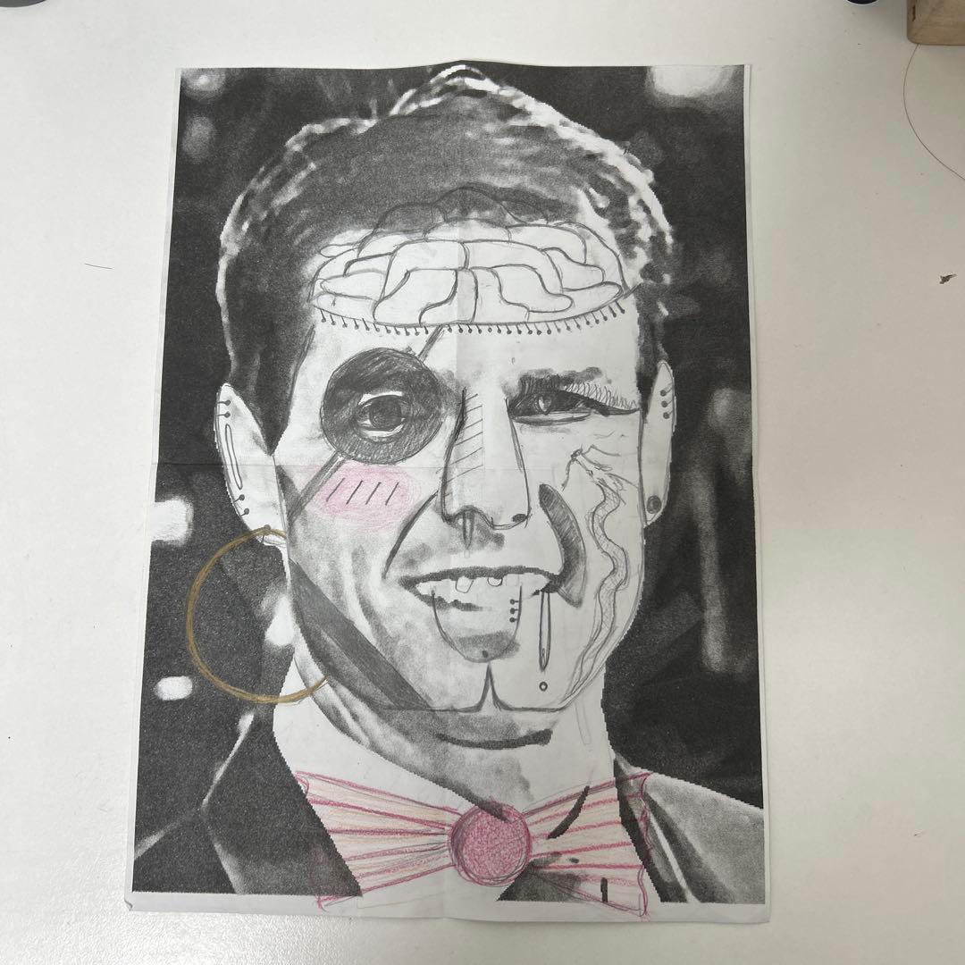 美術の時間に書いたネタ絵