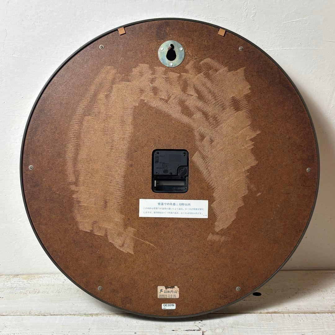 SEIKO 掛時計 クォーツ 学校時計 QE301N 大型直径50cm 動作確認