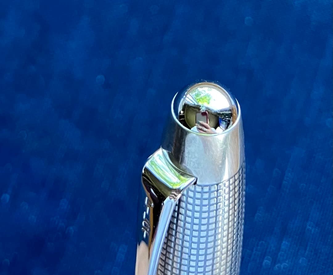 PILOTパイロット万年筆 シルバーン 格子＜ぺン先：F＞