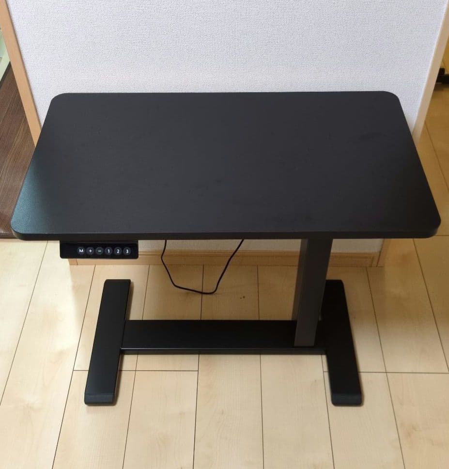 【価格交渉可】Rston 電動昇降デスク サイドテーブル 黒 メモリ機能