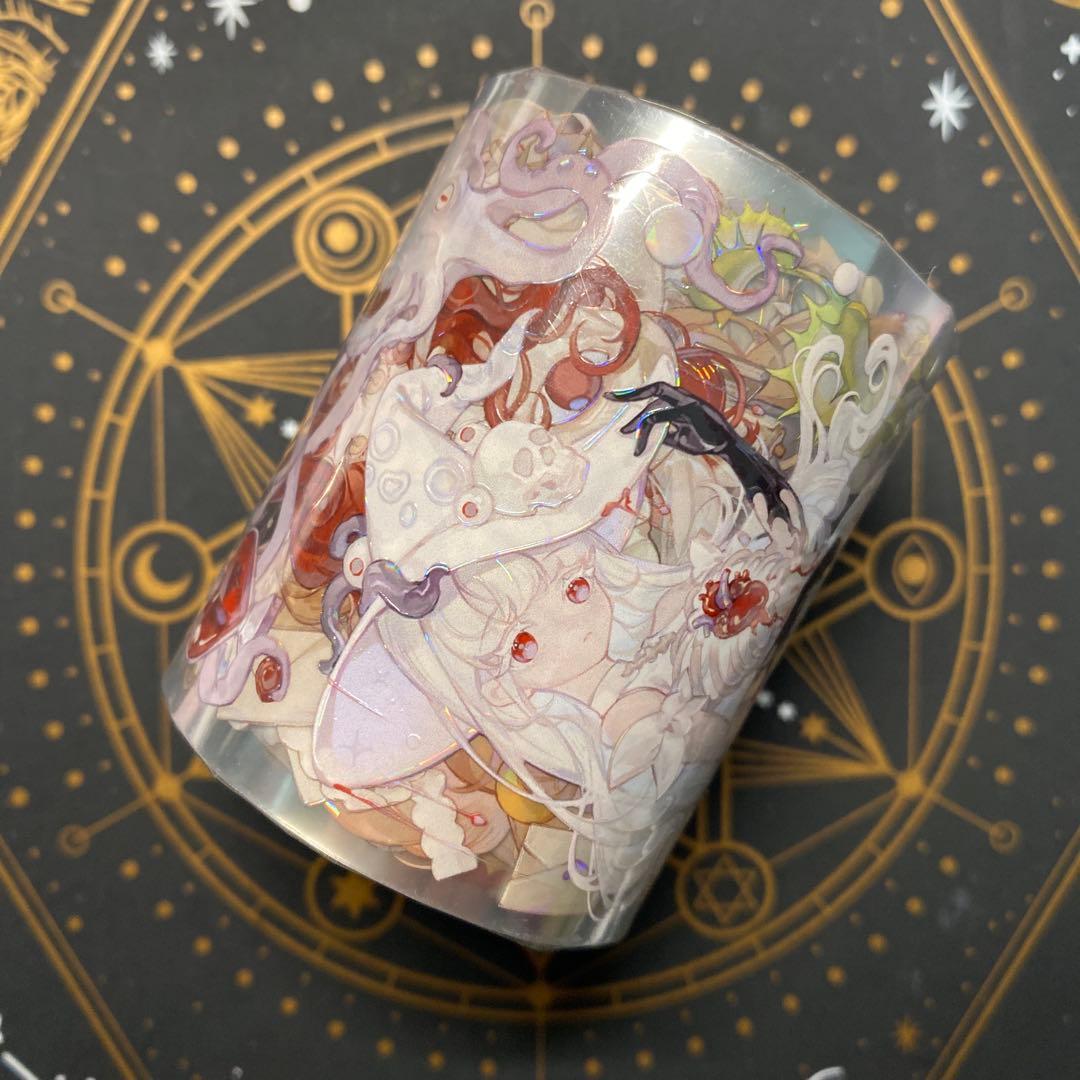 【J】海外　10m巻　貝殻光マスキングテープ　人物系/装飾系