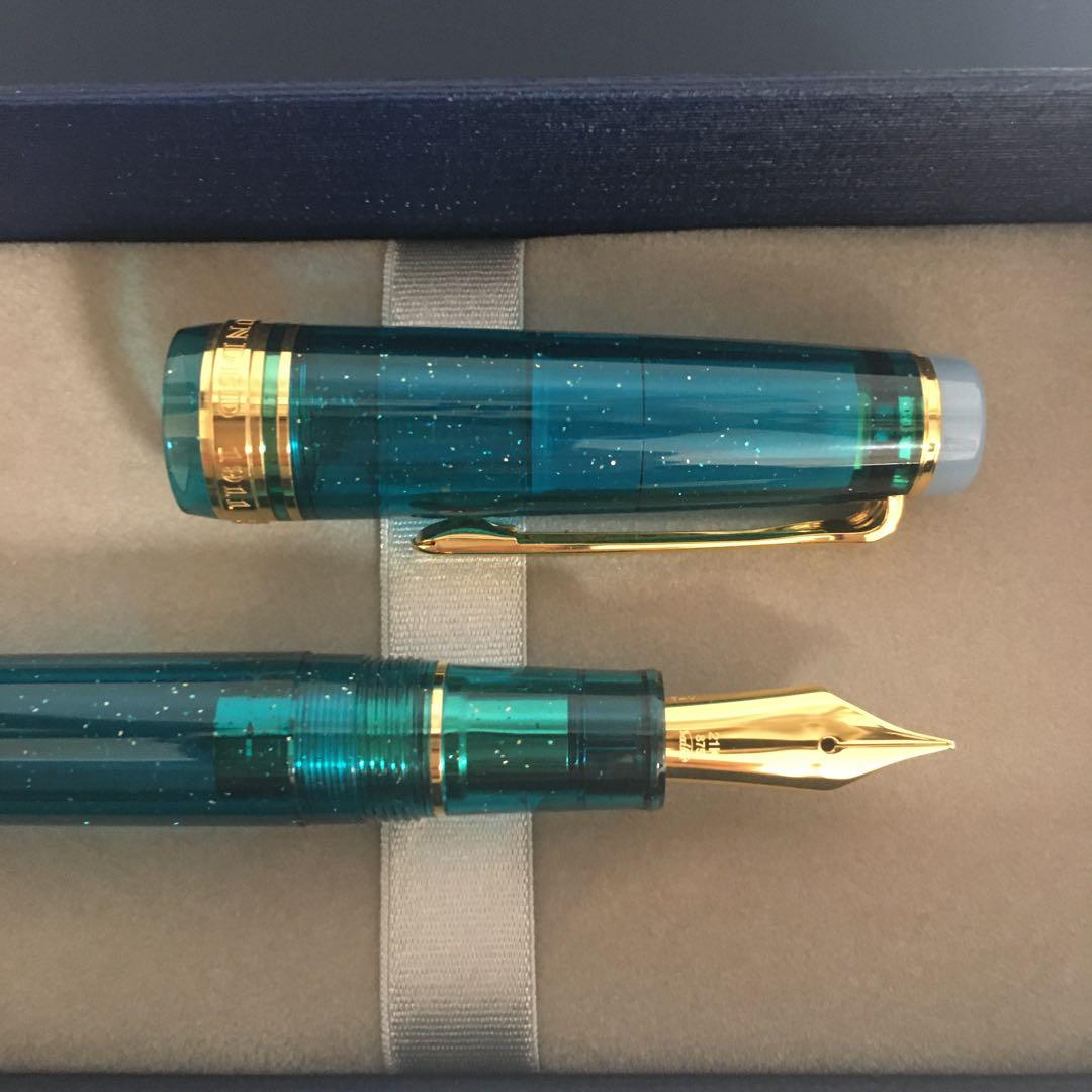 文具館コバヤシ　限定　オリジナル万年筆　翡翠Female 字幅B