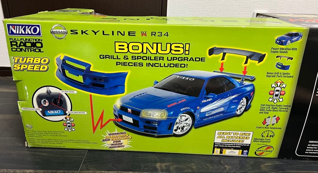 未使用SKYLINE GT-R R34 ラジコンカー1/5スケール スカイライン