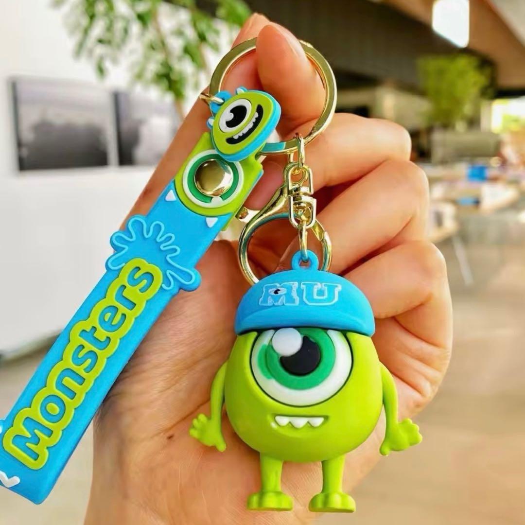 モンスターズ・インク マイク 水色キャップver キーホルダー ストラップ