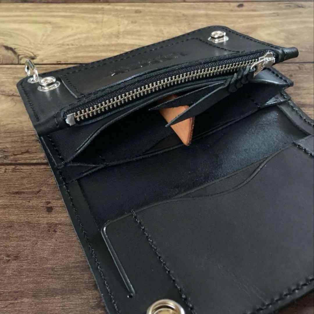 【ガボール】イタリアンレザー トラッカーウォレット6インチ（ミドル）