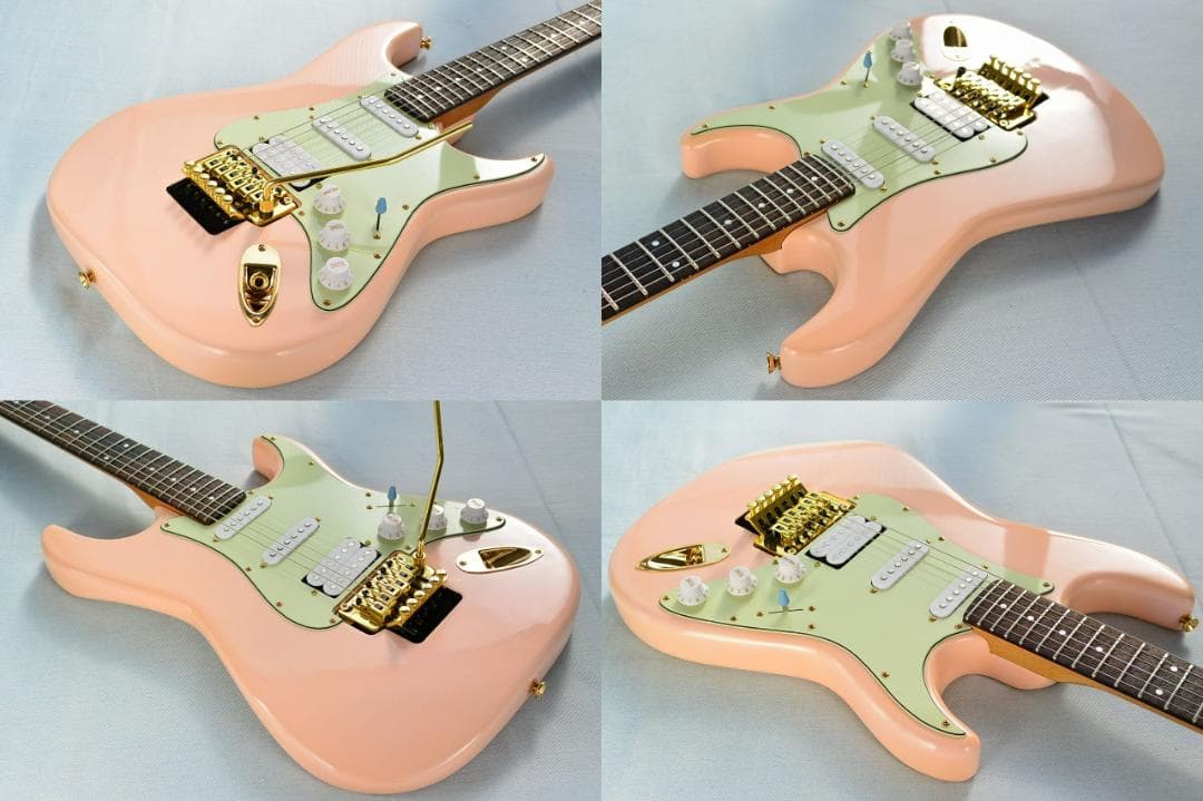 Fender STR-75 フロイドローズ シェルピンク ブリッジ補強 80年代