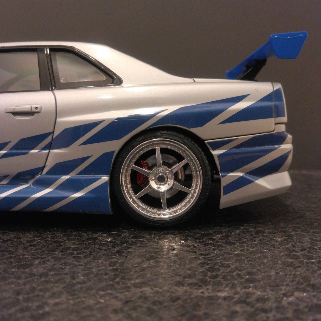 R34 スカイライン GT-R ワイルドスピード 1/24 アオシマ