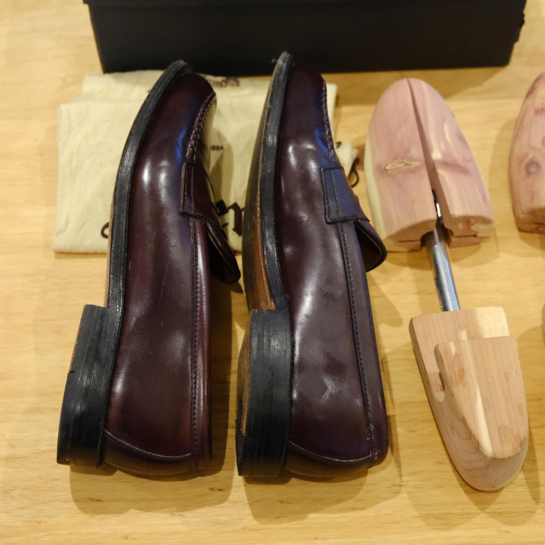 Alden アンラインドローファーバーガンディ