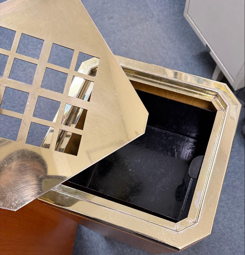 ホテル　旅館　木製灰皿&木製ゴミ箱 スタンドタイプ