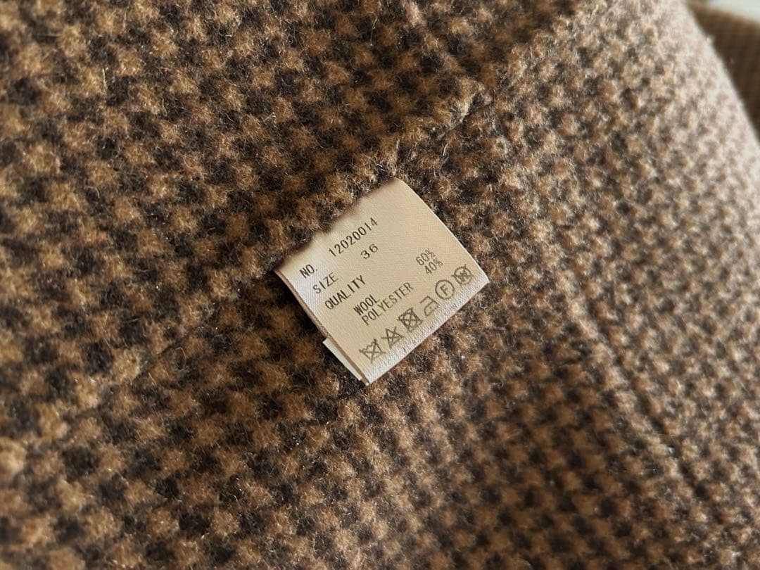 TODAYFUL オーバーチェックコート〔サイズ36〕