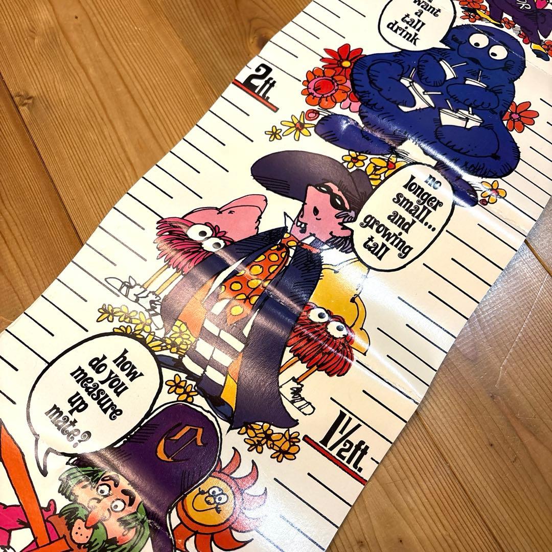 1971年　マクドナルドランド　キャラクター　身長計　ポスター　イービルグリマス