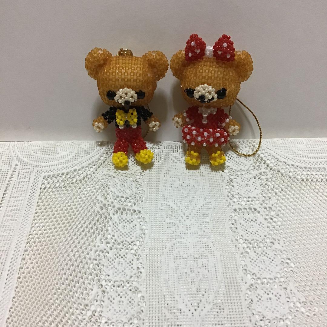 ホワイトローズ　ビーズ完成品