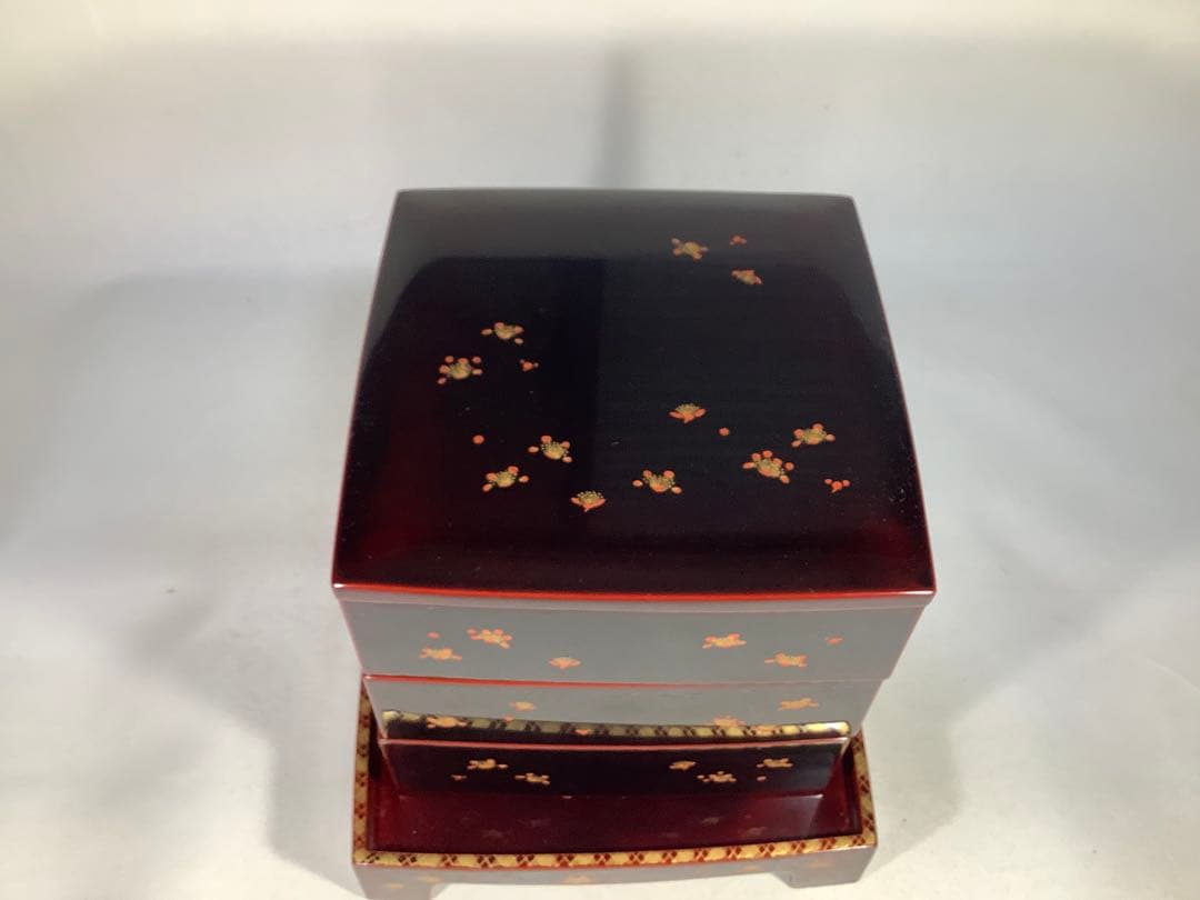 輪島塗　重箱　三段重　漆器　茶道具　送料無料