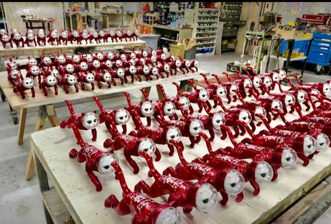 シップスキャット　宇宙猫 コスモレッドカラー 限定　サイン入り