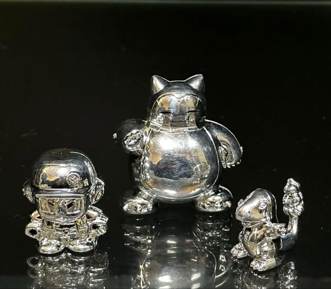 【激レア】初期ポケットモンスターレッド/ヒトカゲ/カビゴンメタルフィギュアセット