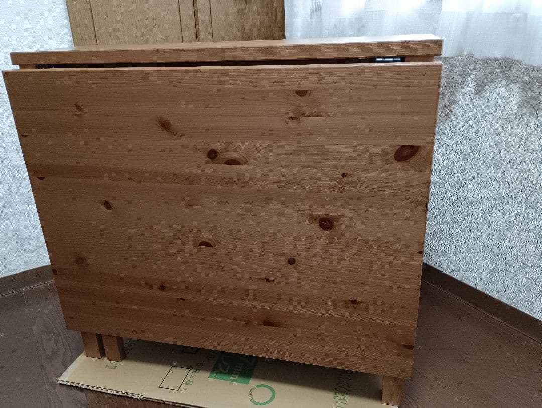 「SU」IKEA イケア　ノールデン　ゲートレッグ　引出し付　バタフライ